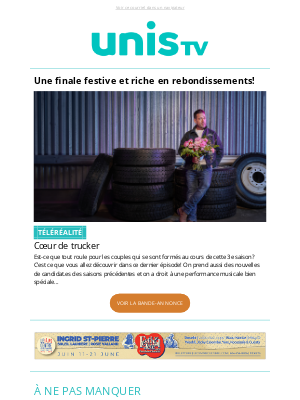 TV5 Unis (Canada) - 🎉Trois saisons de Cœur de trucker