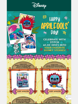 Celebrate April Fools' Day with Stitch!
