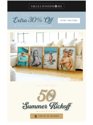 SmallwoodHome - 48 HOURS REMAINING - 50% OFF Summer Kickoff Sale! 💸💸