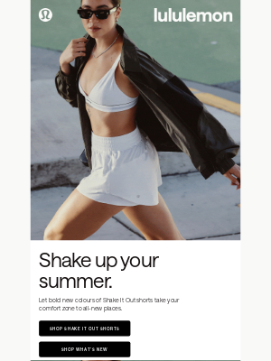 Lululemon - Shake It Out shorts go nonstop