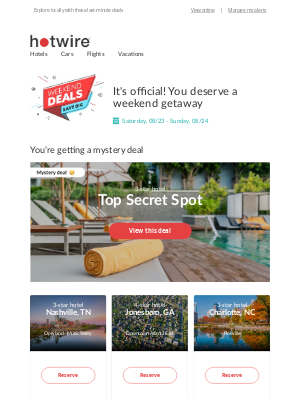 Hotwire - We're ready to welcome you back: Sightsee local destinations with last-minute deals
