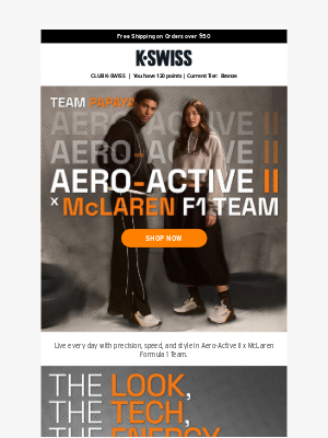 K-Swiss - Spotlight: Aero-Active II x McLaren Formula 1 Team 🏁