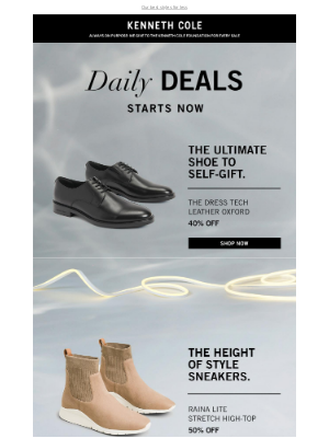 Kenneth Cole - DAILY DEALS START NOW!