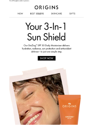 Origins - Your one stop for radiant protection
