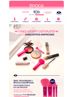 Época Cosméticos Perfumaria (Brazil) - Ganhe 10% OFF extra nas compras de luxo 🤑