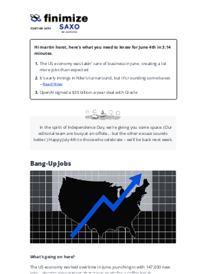 Finimize - 🇺🇸 The lowdown on US jobs