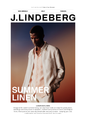 J.Lindeberg - A Summer Must-Have | Linen