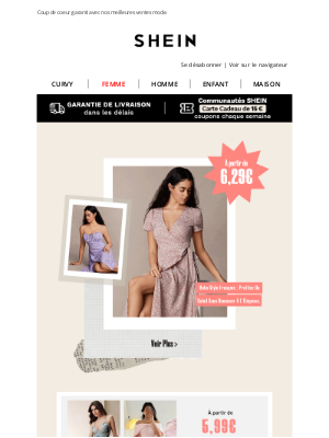 Shein (France) - À partir de 6,29€ : profitez de nos soldes & collection estivale.