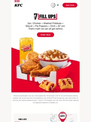 KFC - Fill Up for just $7? 🤯