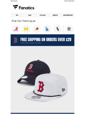 Fanatics - Headwear's Heavy Hitters >> Free Shipping!