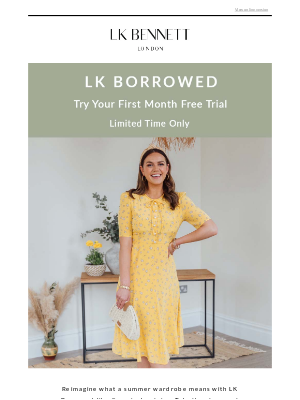 L.K.Bennett (UK) - Get your first month free with LK Borrowed