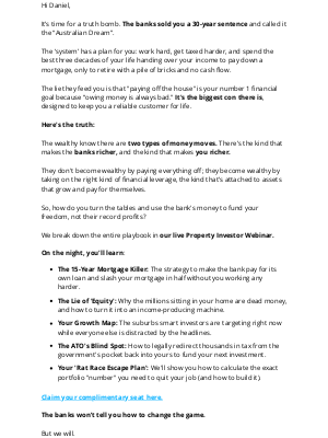 Positive Real Estate - Your Mortgage is a 30-Year Sentence