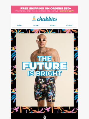 Chubbies - Introducing THE BLACK LIGHT NIGHTS