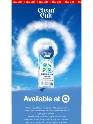 Cleancult - 🎯 Now at Target: Clean has landed