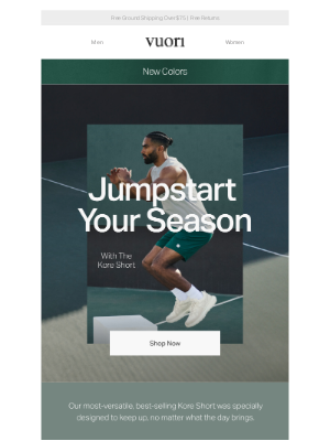 Vuori - New Color Drop: The Kore Short