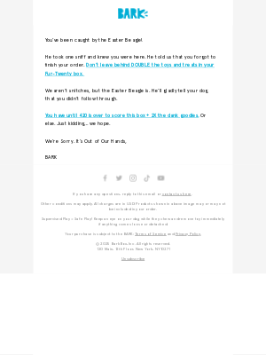 BarkShop - Did You Get High and Forget to Order?