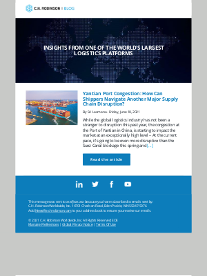 C.H. Robinson - Yantian Port Congestion: How Can Shippers Navigate Another Major Supply Chain Disruption?