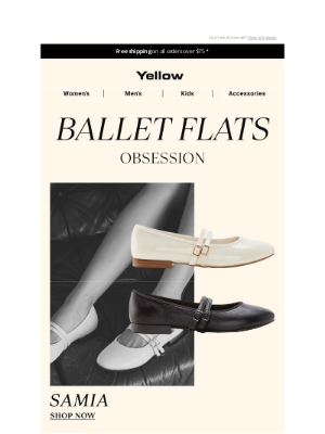Yellow Shoes - Our latest obsession: LES BALLERINES 🩰✨