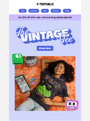 TeePublic - Your classic tee’s cool older sibling.