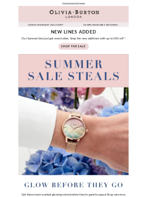 Olivia Burton - NEW LINES ADDED | Summer Sale