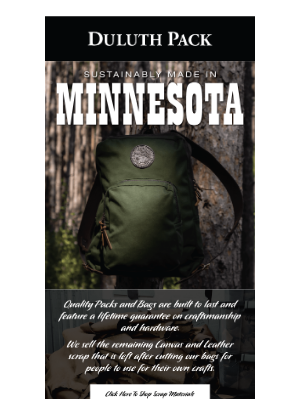 Duluth Pack - Sustainably Made in Minnesota