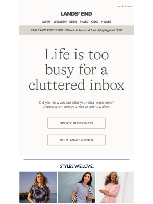 Lands' End - Your email, your way