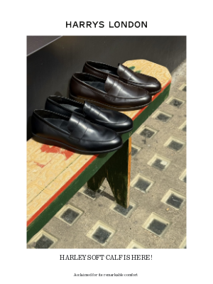 Harry's of London - Acclaimed For Its Remarkable Comfort | Harley In Soft Calf Is Here!