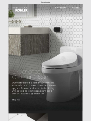 Kohler Co. - Save on Bidet Seats During the Winter Refresh Event