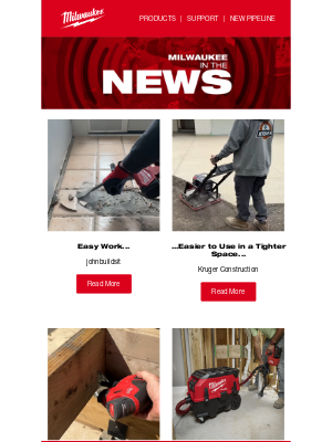 Milwaukee Tool - MILWAUKEE In The NEWS | August Edition