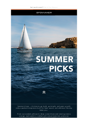 Spinnaker Watches - 🔥 Step Into Summer with Bold Colours