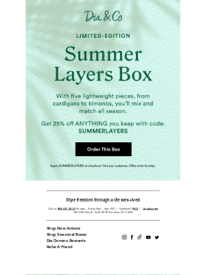 Dia&Co - Essential Summer Layering Pieces