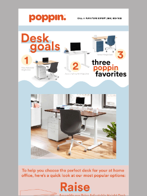 Poppin - Upgrade Your Workspace: 3 Top-Rated Desks