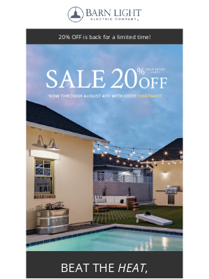 Barn Light Electric - Beat the Heat, Light the Night: Enjoy 20% OFF Now!