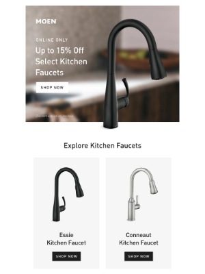 Moen - Save on Select Kitchen Faucets