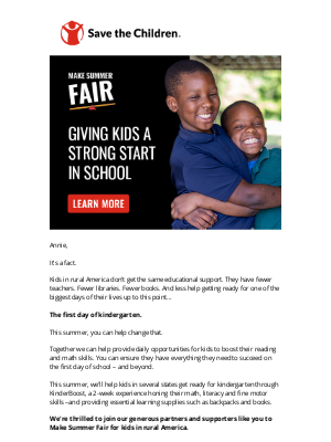 Save the Children Federation, Inc. - 😎This summer, let’s get kids learning!