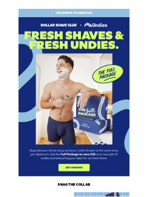 Dollar Shave Club - Upgrade your shave & undies