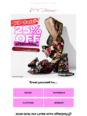 Betsey Johnson - Your Exclusive Invite: VIP SALE