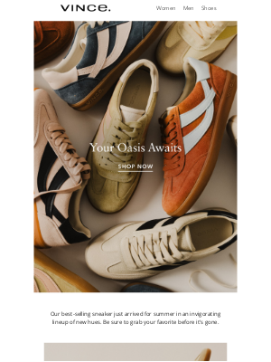 Vince - New Colors: Our Most Coveted Sneaker