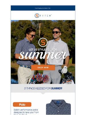 Stitch Golf - 5 Things Needed For Summer