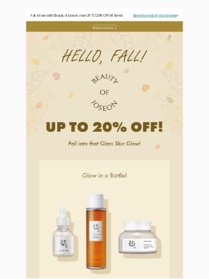 MASKSHEETS - 🍂 Fall into Radiance with Up To 20% OFF Beauty of Joseon!🍁