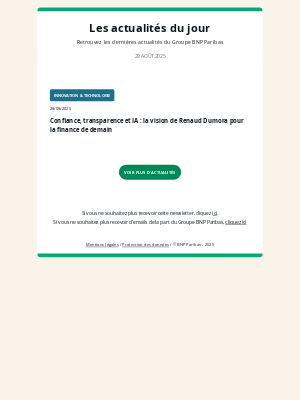 BNP Paribas (France) - BNP Paribas - Les actualités du jour