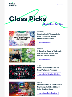 Skillshare - Delores's Recommended Classes