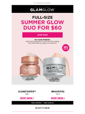 GLAMGLOW - Summer savings on two bestsellers 👀