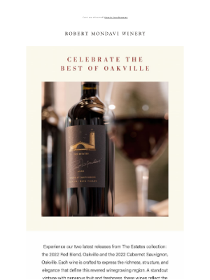 Robert Mondavi Winery - Introducing Our Newest Estates Releases