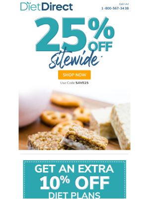 Diet Direct - ✨ Save 25% Sitewide Starting Now!