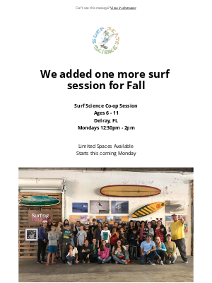 Island Water Sports - We just added another surf science session in Palm Beach