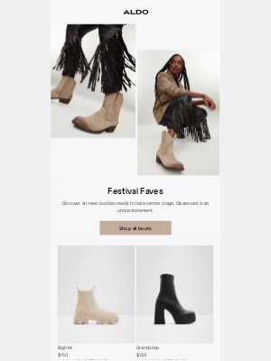 ALDO (CA) - Get festival ready