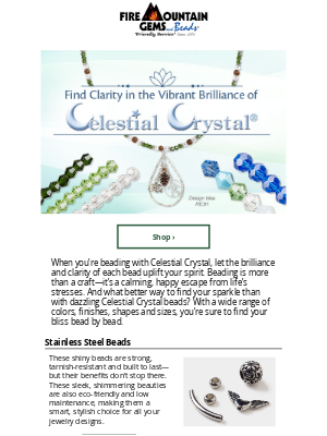 Fire Mountain Gems and Beads - Celestial Crystal BEADS - Clearly Brilliant