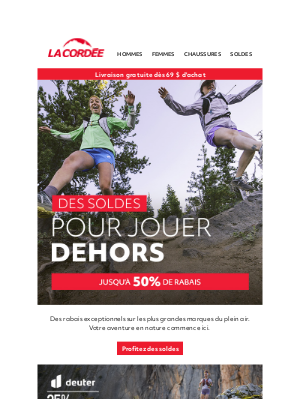 La Cordée (Canada) - Comment profiter des offres de la longue fin de semaine?