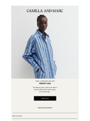 CAMILLA AND MARC - Take A Further 20% Off Sale